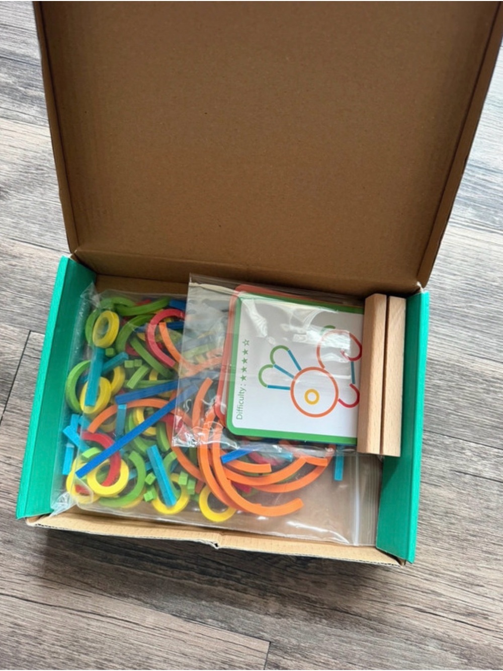 Sticks and Rings Learning Toy - Green - Picture 2 of 2